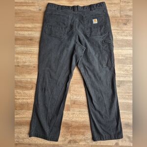 Carhartt Men's Black Work Pants - Durable Canvas Utility Trousers